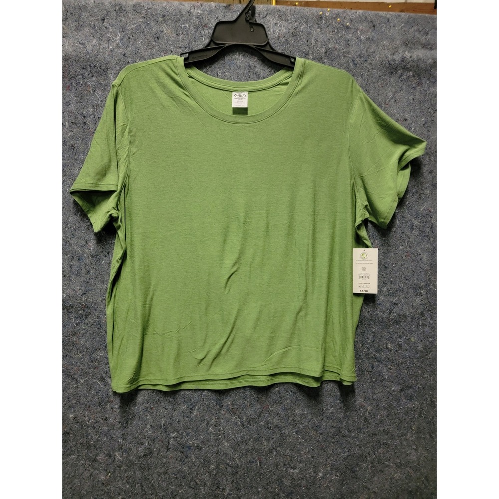 Athletic Works Super Soft SS TEE Green Stalk Heather Size XXL (20)‎